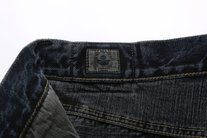 Omoto Denim 0815BCH 13.5oz Selvedge Sumi Overdyed Denim - Wide Straight Fit Made in Japan - Brand Label