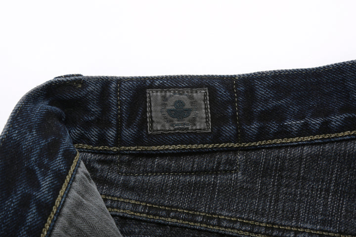 Omoto Denim 0615BCH 13.5oz Selvedge Sumi Overdyed Denim - Relaxed Tapered Fit Made in Japan - Brand Label
