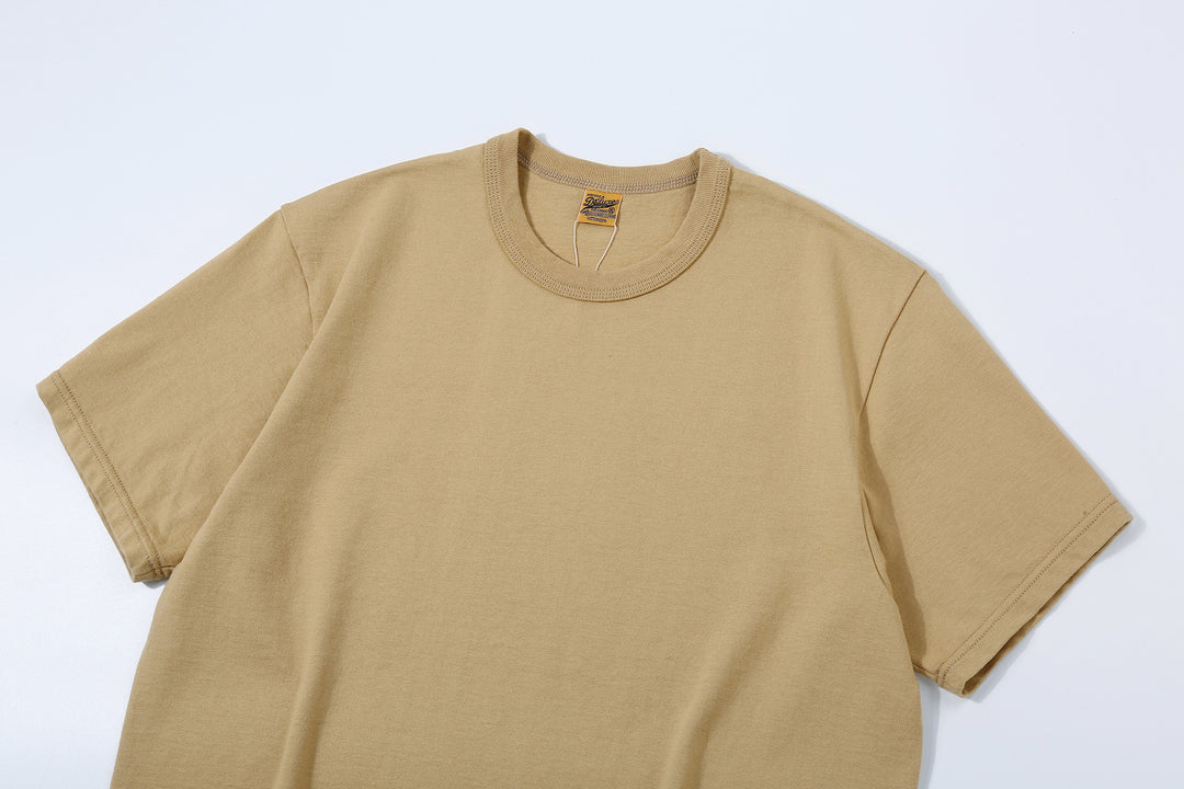 Deluxeware SDTS-00 10.5oz loopwheeled T-shirt made in Japan heavyweight crew neck yellow
