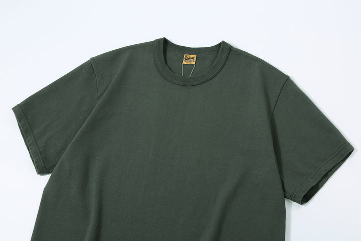 Deluxeware SDTS-00 10.5oz loopwheeled T-shirt made in Japan heavyweight crew neck green
