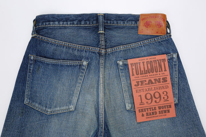 Fullcount 1456-1101 Badass Selvedge Denim Vintage Wash - Regular Straight Fit Mention Exclusive
