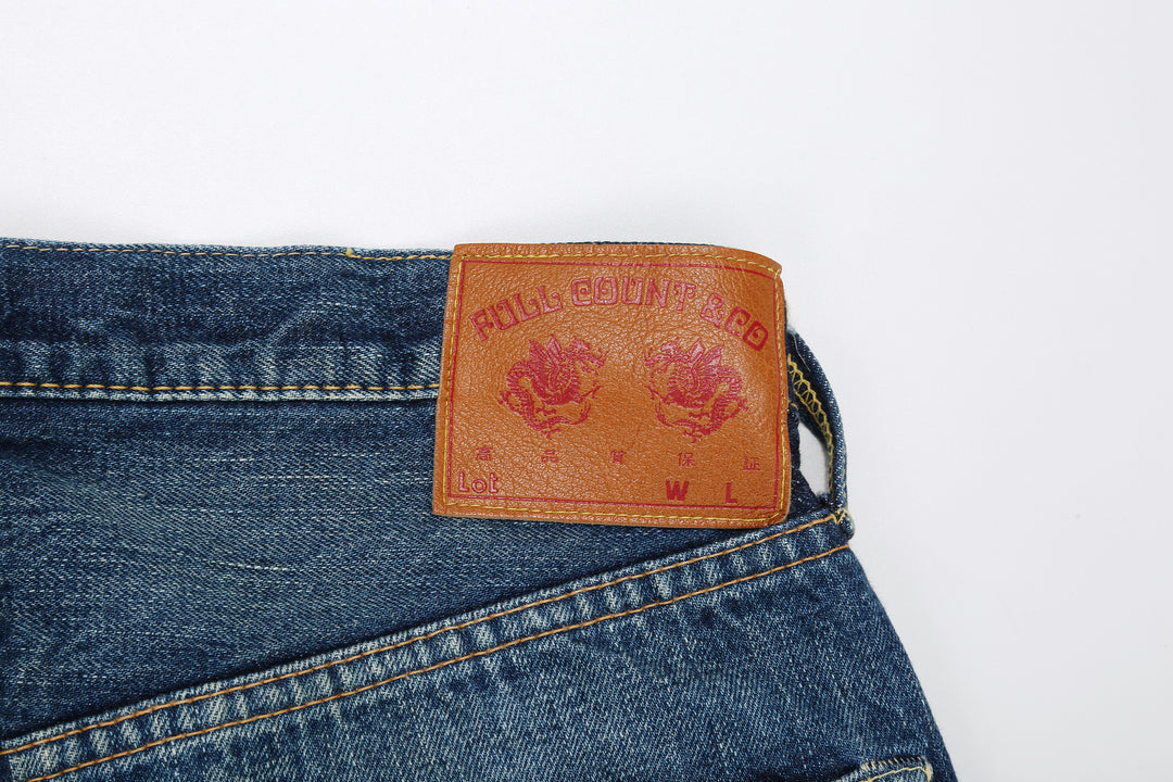 Fullcount 1456-1101 Badass Selvedge Denim Vintage Wash - Regular Straight Fit Mention Exclusive