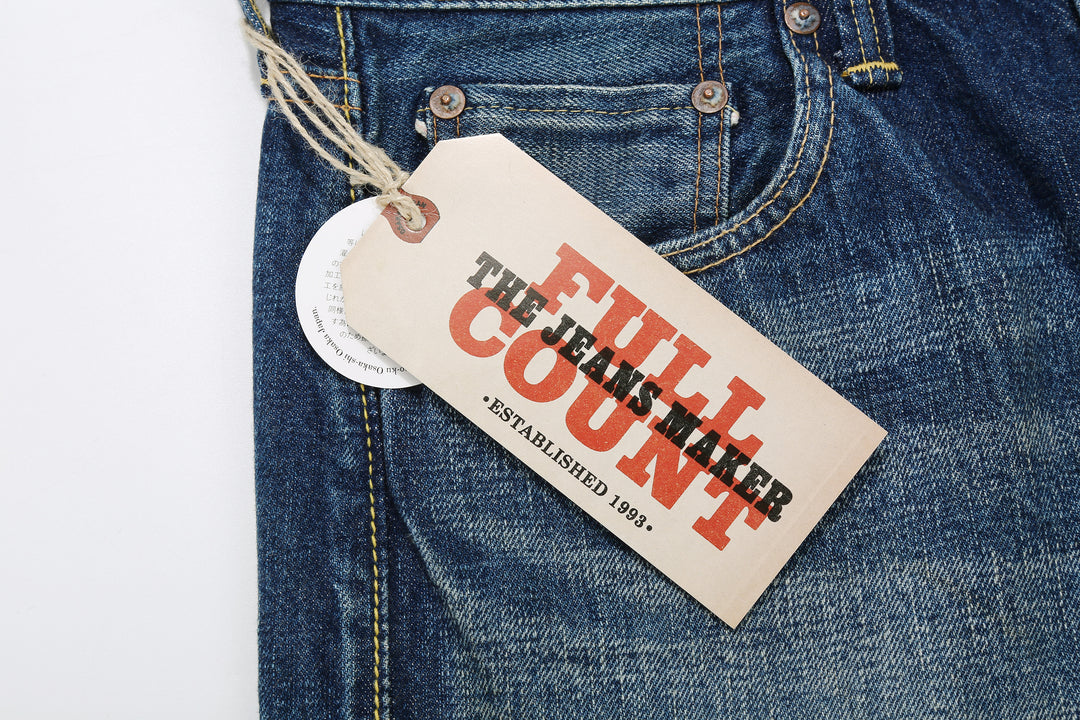 Fullcount 1456-1101 Badass Selvedge Denim Vintage Wash - Regular Straight Fit Mention Exclusive