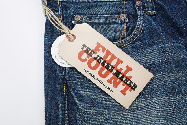 Fullcount 1456-1101 Badass Selvedge Denim Vintage Wash - Regular Straight Fit Mention Exclusive