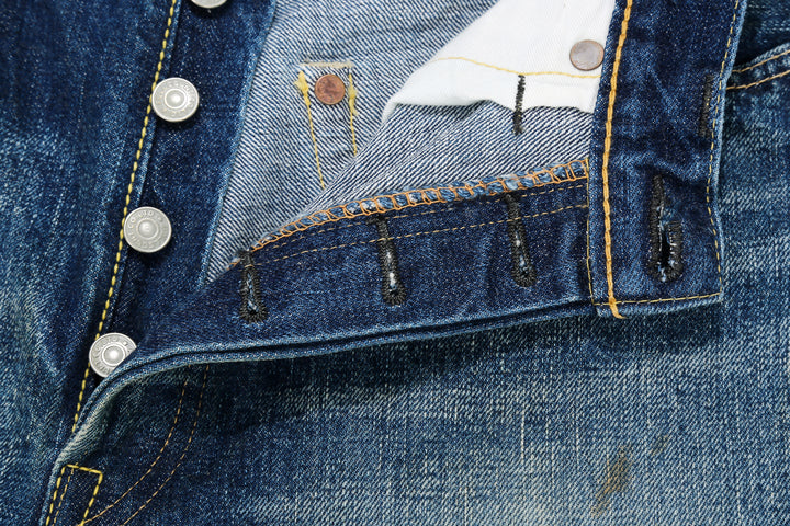Fullcount 1456-1101 Badass Selvedge Denim Vintage Wash - Regular Straight Fit Mention Exclusive
