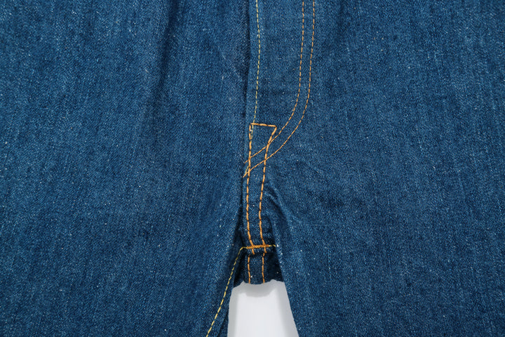 Pure Blue Japan GRE-003 greencast indigo selvedge denim regular straight jeans Made in Japan crotch seam