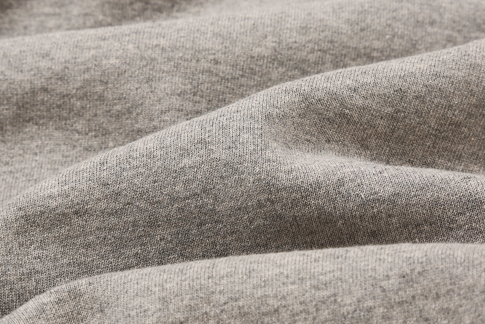 Deluxeware S500-00 20oz Heavyweight Loopwheeled Sweatpants Made in Japan Grey Fabric Close Up