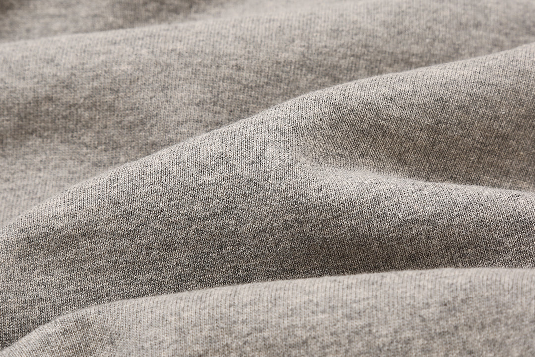 Deluxeware S500-00 20oz Heavyweight Loopwheeled Sweatpants Made in Japan Grey Fabric Close Up