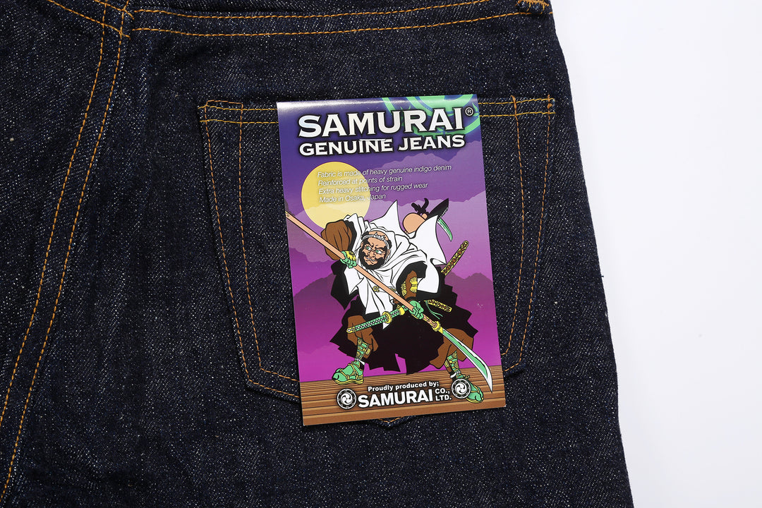 Samurai Jeans S211VX Benkei 17oz selvedge denim relaxed tapered paper flasher