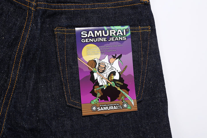 Samurai Jeans S211VX Benkei 17oz selvedge denim relaxed tapered paper flasher
