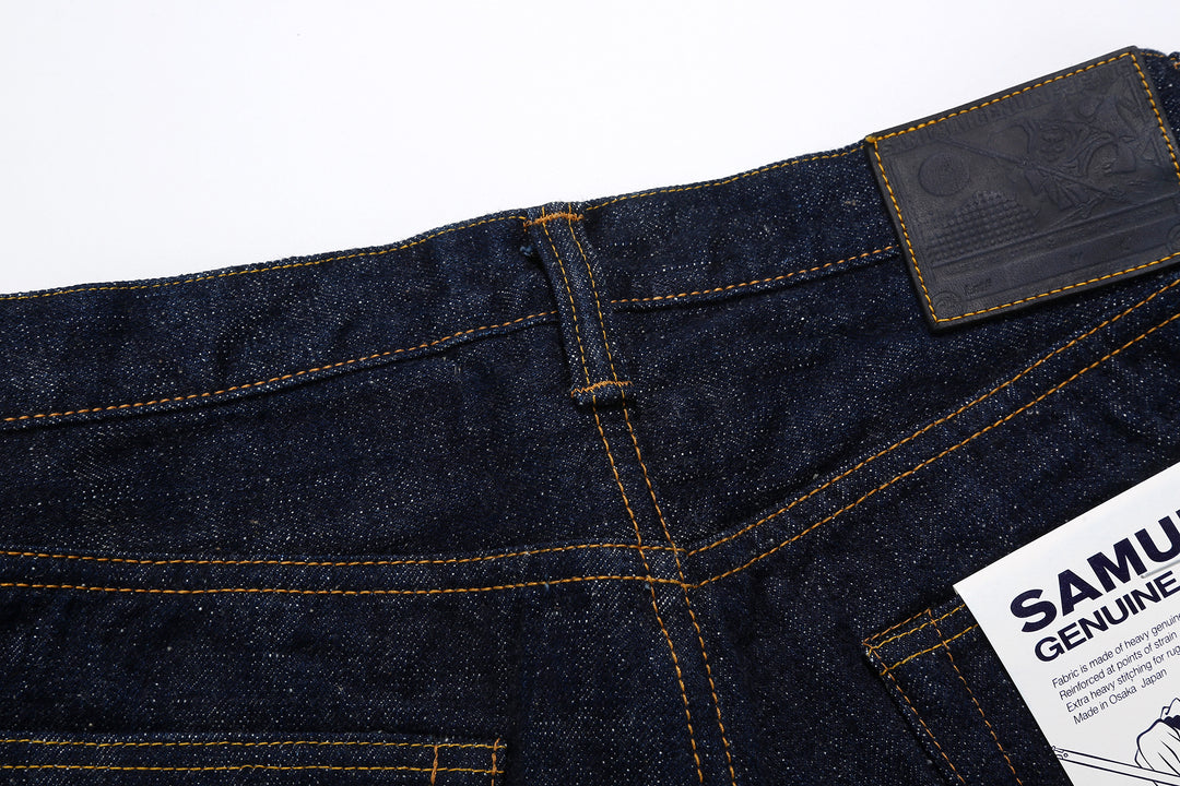 Samurai Jeans S211AX AI Plus 18oz selvedge denim relaxed tapered fit belt loop