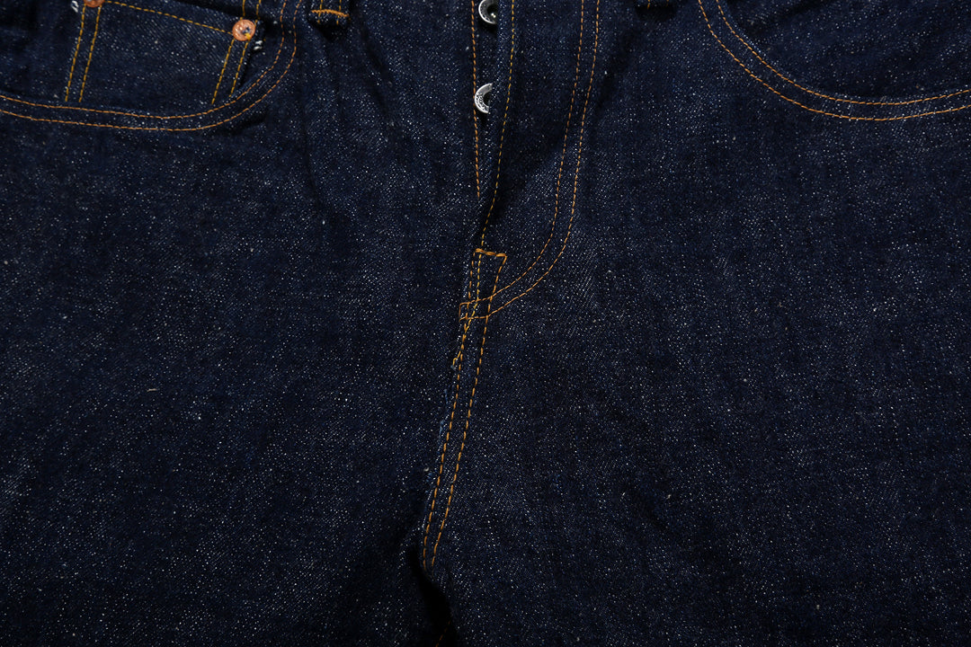 Samurai Jeans S211AX AI Plus 18oz selvedge denim relaxed tapered fit crotch seam