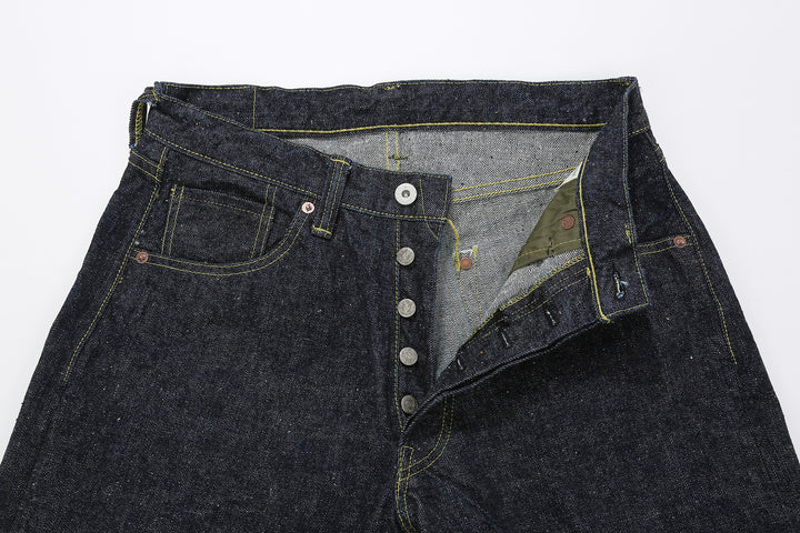 Samurai Jeans S2000HX 15oz Otokogi selvedge denim wide straight fit WWII model detail