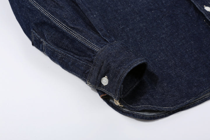 Samurai Jeans SJWS-SC02W 10oz selvedge denim work shirt cuff