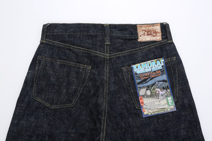 Samurai Jeans S211XX17oz-SDS "Murasame" 17oz Selvedge Slub Denim - Relaxed Tapered Fit