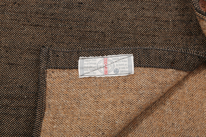 Samurai Jeans SMN25-01W Yarn-Dyed Heavy Flannel Work Shirt - Black Union Ticket