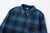 Pure Blue Japan 2235-BE Indigo Overdyed Cotton Tweed Check Shirt – Upper Front Detail