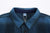 Pure Blue Japan 2235-BE Indigo Overdyed Cotton Tweed Check Shirt – Collar and Neck Label Detail