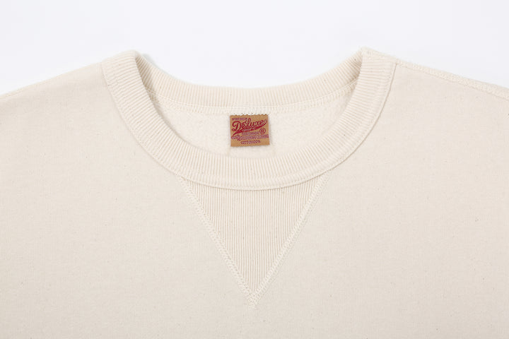 Deluxeware S101-00 20oz Loopwheeled Sweatshirt in Natural – V-Gusset and Binder Neck