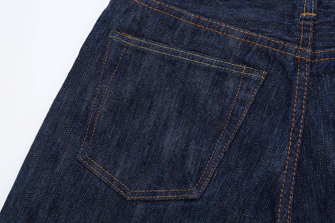 Pure Blue Japan KS-15oz-019 15oz Kasuri Indigo Selvedge Denim - Relaxed Tapered Fit