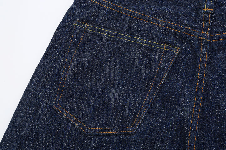 Pure Blue Japan KS-15oz-019 15oz Kasuri Indigo Selvedge Denim - Relaxed Tapered Fit