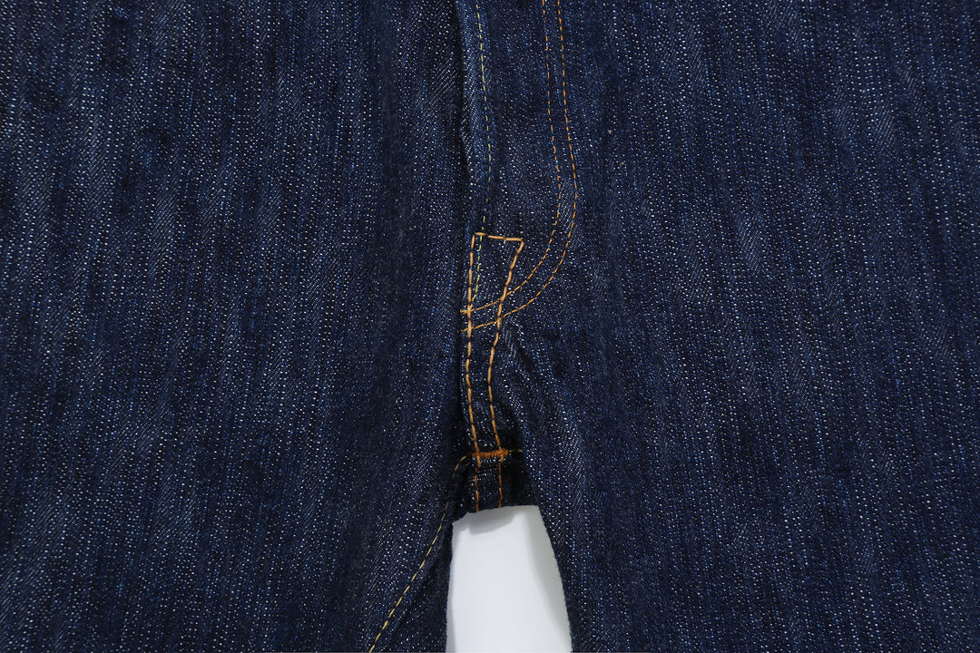 Pure Blue Japan KS-15oz-019 15oz Kasuri Indigo Selvedge Denim - Relaxed Tapered Fit