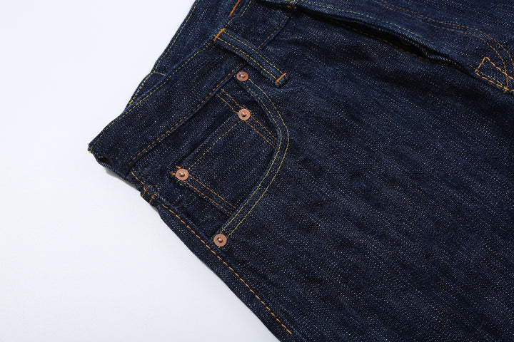 Pure Blue Japan KS-15oz-019 15oz Kasuri Indigo Selvedge Denim - Relaxed Tapered Fit