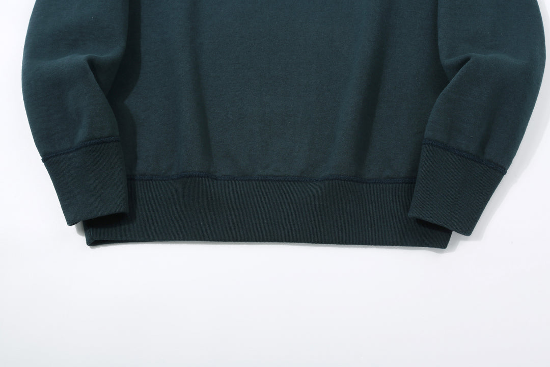 Deluxeware S101-00 20oz Loopwheeled Sweatshirt in DM.Navy – Ribbed Cuffs and Hem