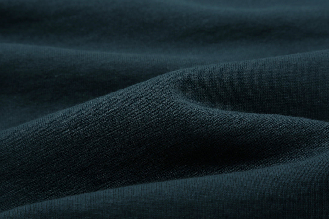 Deluxeware S101-00 20oz Loopwheeled Sweatshirt in DM.Navy – Loopwheel Jersey Fabric Detail