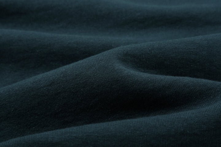 Deluxeware S101-00 20oz Loopwheeled Sweatshirt in DM.Navy – Loopwheel Jersey Fabric Detail