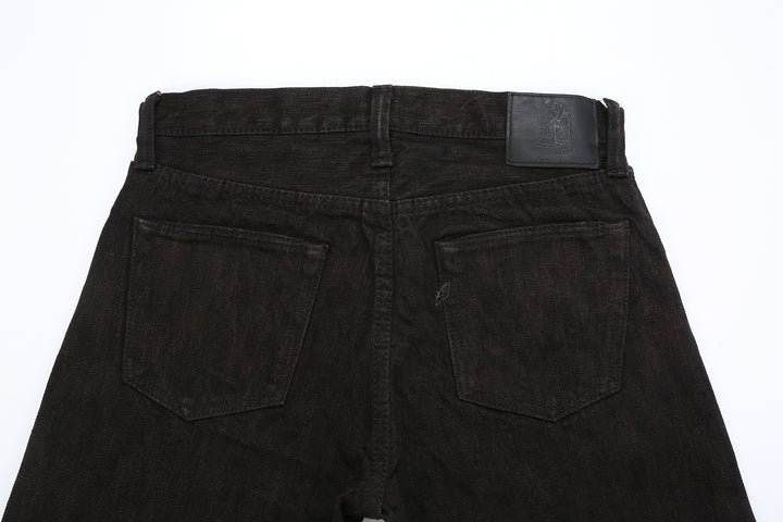Pure Blue Japan PER-EX-003-BK 15oz Black x Persimmon Extra Slub Denim - Regular Straight Fit