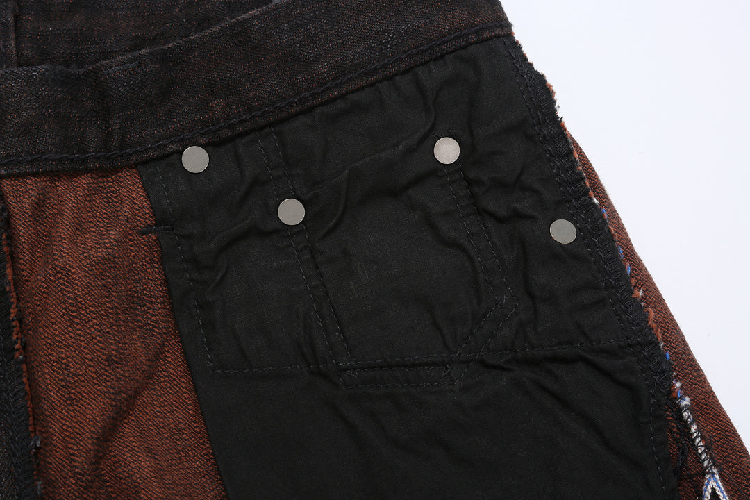 Pure Blue Japan PER-EX-003-BK 15oz Black x Persimmon Extra Slub Denim - Regular Straight Fit