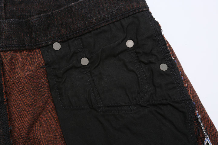 Pure Blue Japan PER-EX-003-BK 15oz Black x Persimmon Extra Slub Denim - Regular Straight Fit