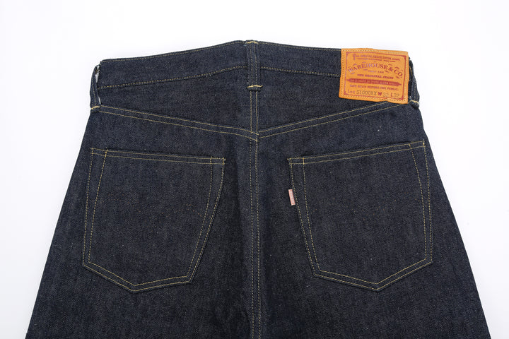 Warehouse Dead Stock Blue Lot S1000XX 14oz Selvedge Denim - Straight Fit Made in Japan Back Pocket