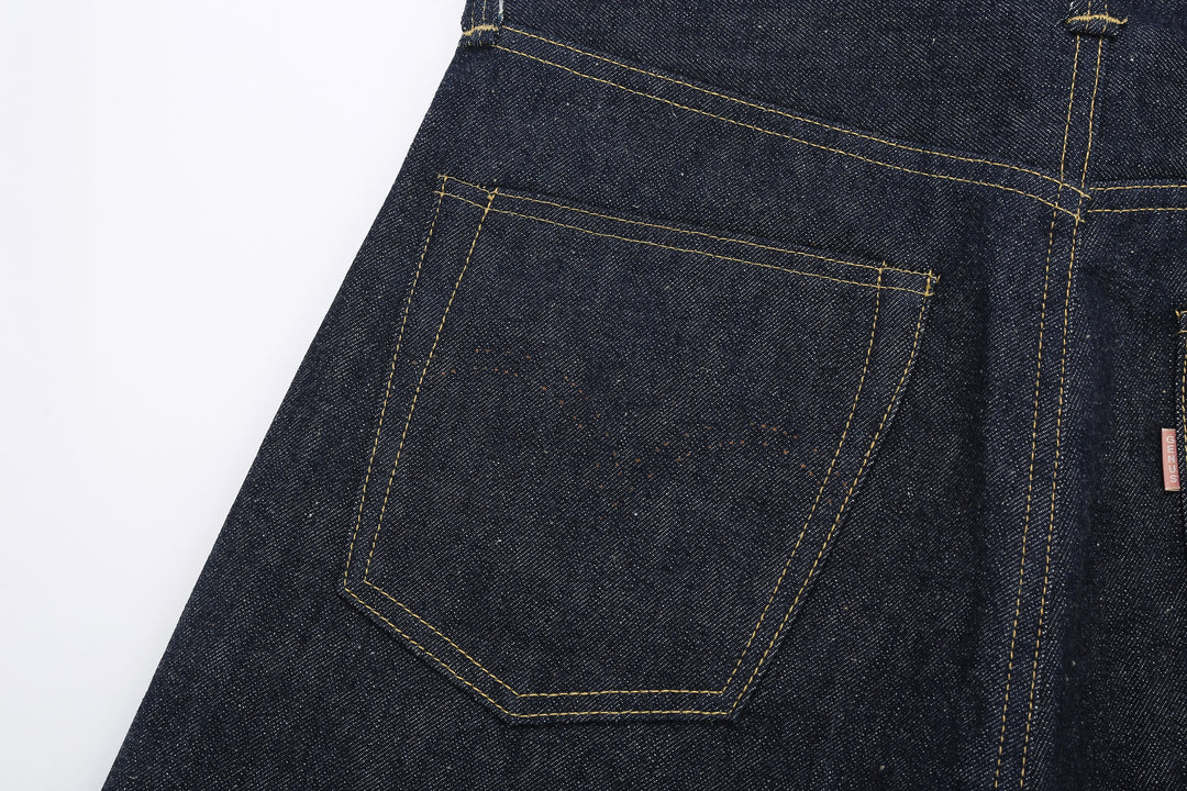 Warehouse Dead Stock Blue Lot S1000XX 14oz Selvedge Denim - Straight Fit Made in Japan Left Pocket Back