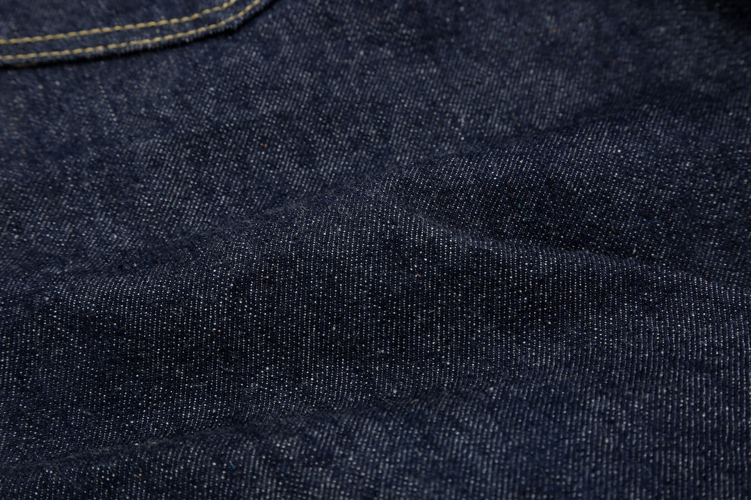 Warehouse Dead Stock Blue Lot S1000XX 14oz Selvedge Denim - Straight Fit Made in Japan Denim Fabric Close Up