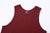 Deluxeware TNKP-00 Heavyweight Ribbed Knit Tank Top Neck Bordeaux