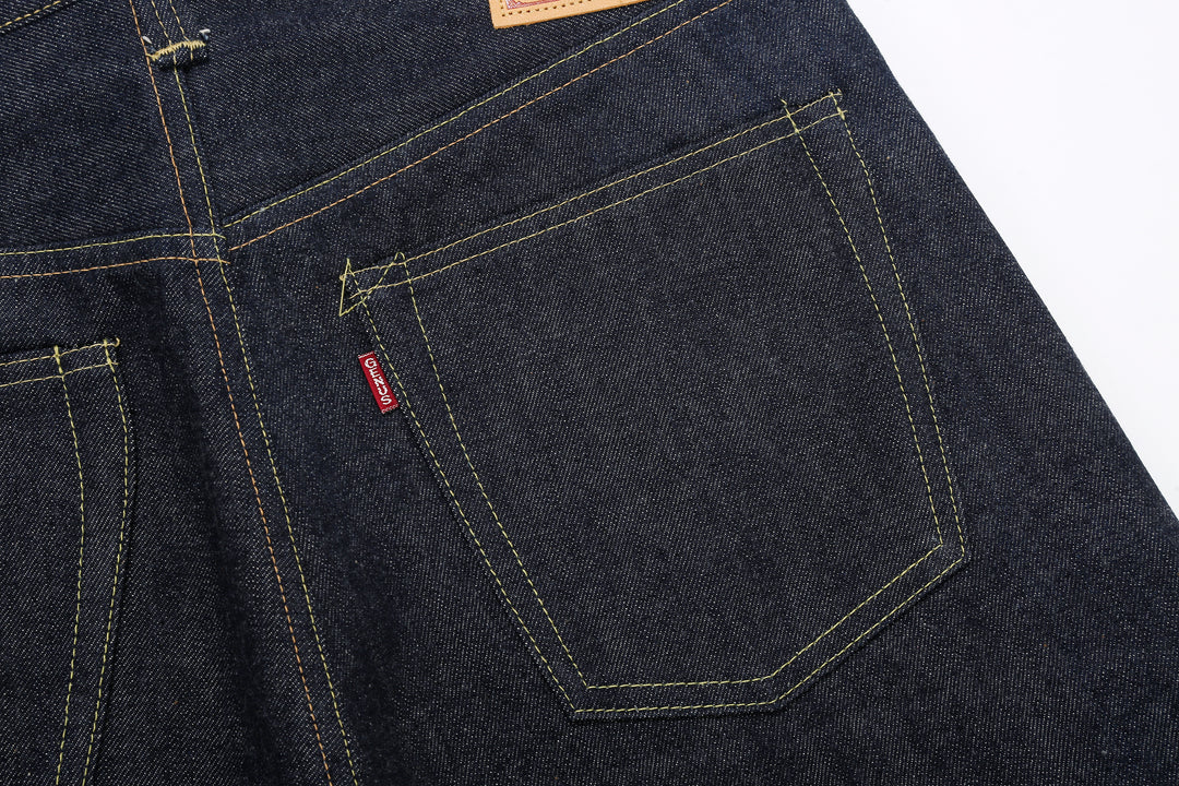 Warehouse S1003XX-LTD 14oz Selvedge Jeans – Back Pocket and Rayon Red Tab Detail