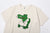 Warehouse 4064 2nd hand crocodile graphic T-shirt short sleeve vintage faded print made in Japan cotton cream graphic