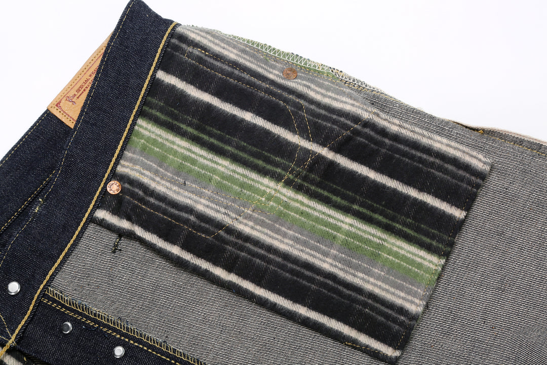 Warehouse S1003XX-LTD 14oz Selvedge Jeans – Original Flannel Pocket Bag Detail