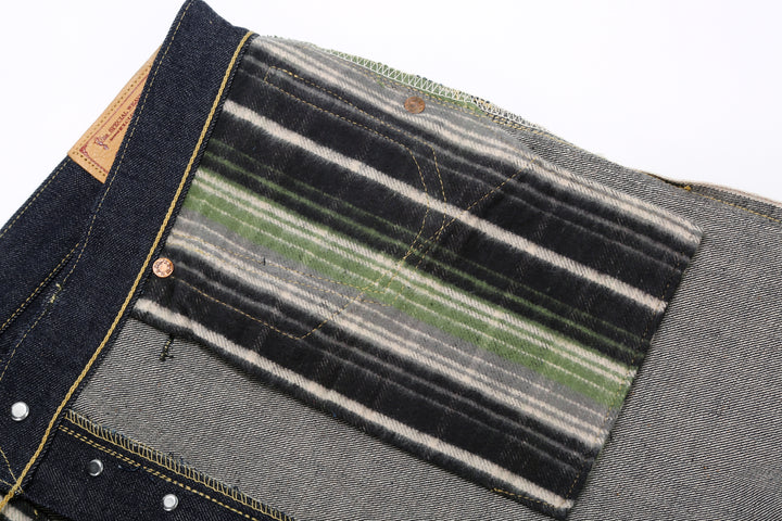 Warehouse S1003XX-LTD 14oz Selvedge Jeans – Original Flannel Pocket Bag Detail