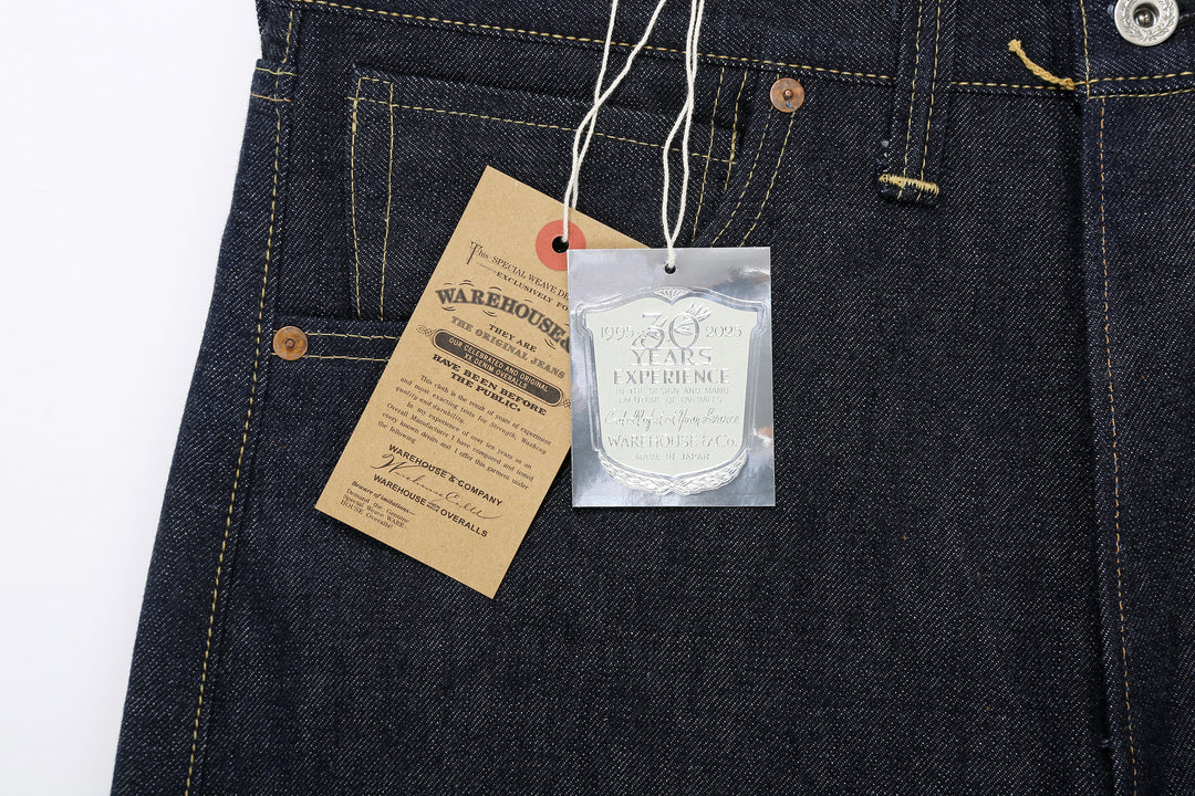 Warehouse S1003XX-LTD 14oz Selvedge Jeans – 30th Anniversary Product Tags