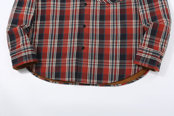 Deluxeware HV-19A Double-Weave Flannel Shirt – 20th Anniversary Model Cuffs and Hem Detail