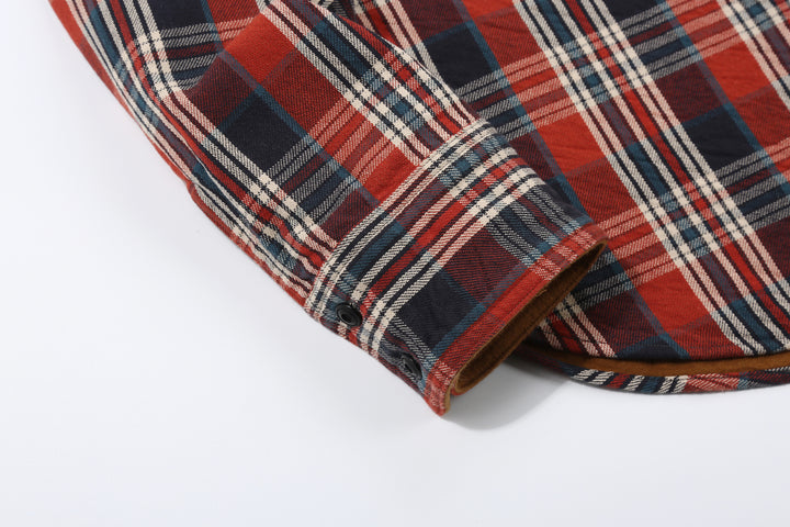 Deluxeware HV-19A Double-Weave Flannel Shirt – 20th Anniversary Model Sleeve Construction Detail