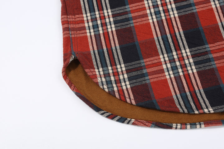 Deluxeware HV-19A Double-Weave Flannel Shirt – 20th Anniversary Model Hem Construction Detail