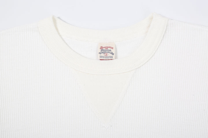 UES 602530 Half Cardigan Stitch Long Sleeve T-Shirt – Crew Neck