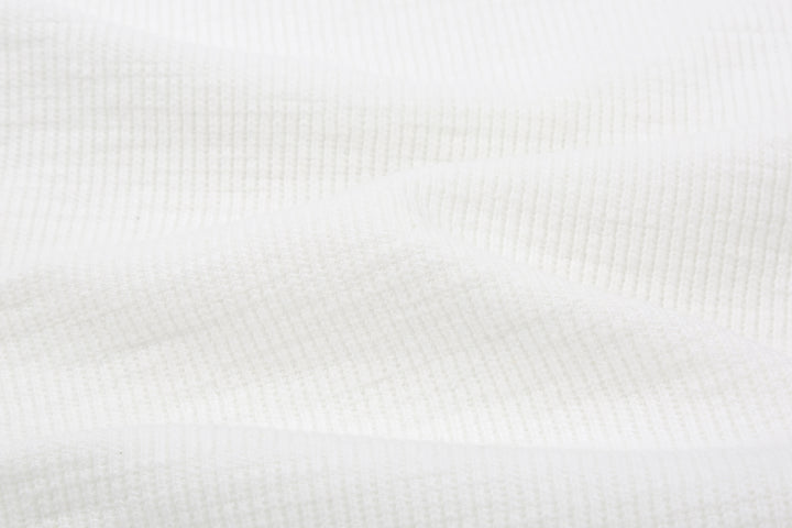 UES 602530 Half Cardigan Stitch Long Sleeve T-Shirt – Crew Neck