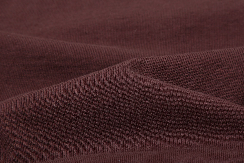 Dalee’s & Co. DLSB-001 8oz loopwheel logo T-shirt made in Japan bordeaux