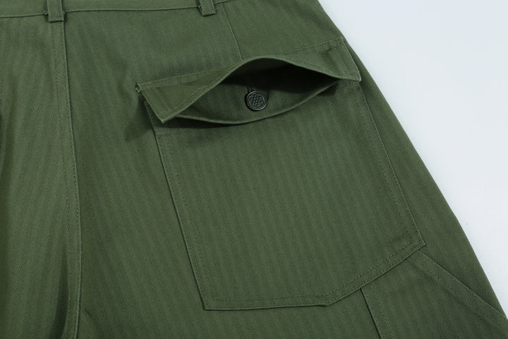 Wasew WSW-25A-011 Herringbone Twill Mechanic Pants - Sage Green