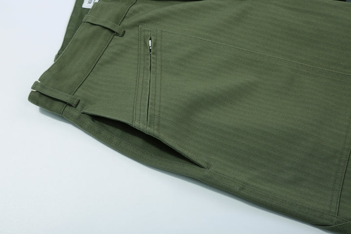 Wasew WSW-25A-011 Herringbone Twill Mechanic Pants - Sage Green